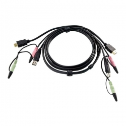 ATEN KABEL KVM 2L-7D02UH HDMI/USB + AUDIO 1,8M