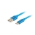 Kabel Lanberg Premium QC 3.0 CA-USBO-22CU-0010-BL (USB 2.0 typu A M - USB typu C M; 1m; kolor niebieski)