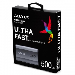 Dysk zewnętrzny SSD ADATA Elite SE880 500GB Szary-536457