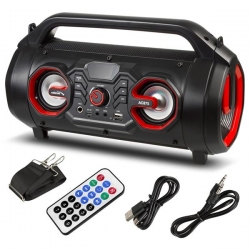 Głośnik przenośny bazooka Audiocore, bluetooth 5.0, radio FM, karta micro, SDIPX4, 2000mAh, AC875-578467