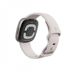 Smart watch Fitbit Sense 2, platinum body with a moon-white silicone strap-580248