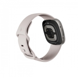 Smart watch Fitbit Sense 2, platinum body with a moon-white silicone strap-580249