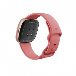 Fitbit versa 4 smart watch, pink body with pink silicone strap-580261