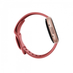 Fitbit versa 4 smart watch, pink body with pink silicone strap-580263