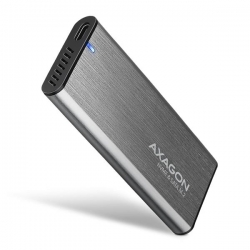 AXAGON EEM2-SG2 RAW BOX Etui zewnętrzne na dyski SSD M.2 USB-C 3.2 Gen 2 - srebrny