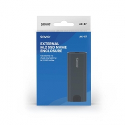 SAVIO OBUDOWA NA DYSK ZEWN. M.2 SSD NVME, USB, AK-67-589025