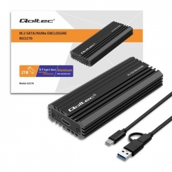 QOLTEC OBUDOWA NV2270 NA DYSK M.2 SSD | SATA | NVME | USB-C | 2TB-589057