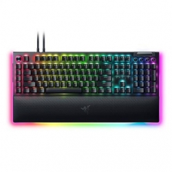 Mechaniczna klawiatura do gier Razer BlackWidow V4 Pro Klawiatura do gier 5052 Obudowa górna ze stopu aluminium; 5 dedykowanych makr; 3 dedykowane prz