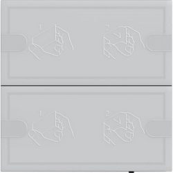 GIRA czujnik przyciskowy 4 Komfort 2x KNX TS4 antracytowy 5002028