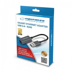 ESPERANZA GIGABIT ETHERNET 1000 MBPS ADAPTER USB 3.0-RJ45 ENA101-602584