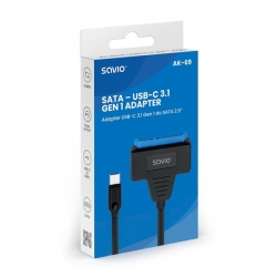 SAVIO ADAPTER USB-C 3.1 GEN 1 (M) - SATA (F) DO DYSKÓW 2.5