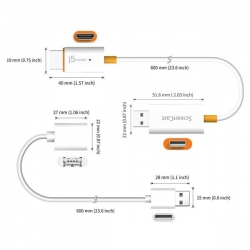 Nadajnik i odbiornik audio/video bezprzewodowy j5create ScreenCast HDMI™ Wireless Display; kolor biały JVAW56-N-60263