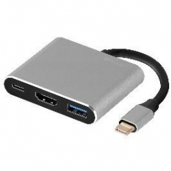 ADAPTER TRACER A-1, USB-C, HDMI 4K, USB 3.0, PDW 100W