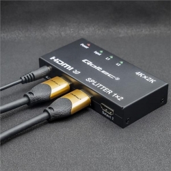 QOLTEC ROZDZIELACZ SPLITTER 2XHDMI 4KX2K | 3.4GB/S-603013