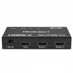 QOLTEC ROZDZIELACZ SPLITTER 2XHDMI 4KX2K | 3.4GB/S-603018