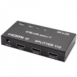 QOLTEC ROZDZIELACZ SPLITTER 2XHDMI 4KX2K | 3.4GB/S-603019