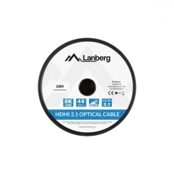 LANBERG KABEL HDMI LANBERG KABEL HDMI M/M V2.1 10M OPTYCZNY AOC CZARNY CA-HDMI-30FB-0100-BK-603227