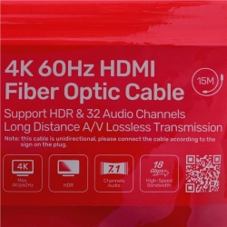 UNITEK KABEL OPTYCZNY HDMI 2.0 Active Optical Cable 4K 60HZ 15M-603253