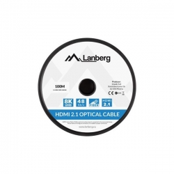 LANBERG KABEL HDMI M/M V2.1 100M 8K OPTYCZNY AOC CA-HDMI-30FB-1000-BK-603272