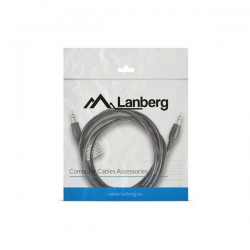 Kabel Lanberg CA-MJMJ-10CC-0020-BK (Mini Jack M - Mini Jack M; 2m; kolor czarny)-603365