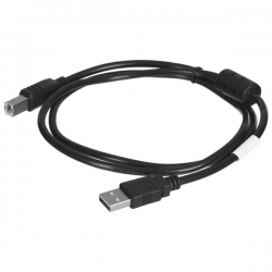 LANBERG KABEL USB-A -> USB-B M/M 1M (FERRYT, CZARNY) CA-USBA-11CC-0010-BK-603459