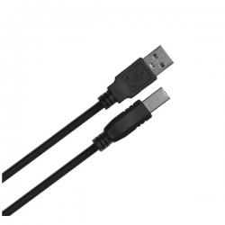 LANBERG KABEL USB-A -> USB-B M/M 1M (FERRYT, CZARNY) CA-USBA-11CC-0010-BK-603463