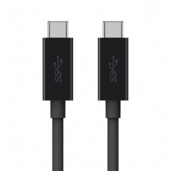 BELKIN MONITOR CABLE USB-C - USB-C, 5GBPS, 2M, CZARNY