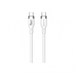 2M USB-C CHARGING CABLE WHIT/E SILICONE 240W