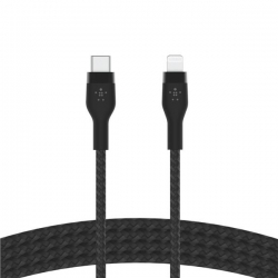 BELKIN KABEL USB-C - LTG OPLOT SILICONE 2M CZARNY-603702