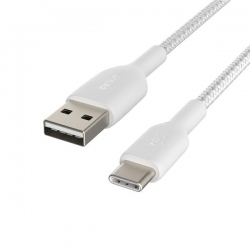 BELKIN KABEL USB C-A OPLOT 3M, BIAŁY-603717