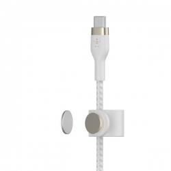 BELKIN KABEL USB C - LTG OPLOT SILICONE 3M BIAŁY-603725