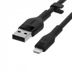 BELKIN KABEL USB-A - LIGHTNING SILICONE 3M CZARNY-603737