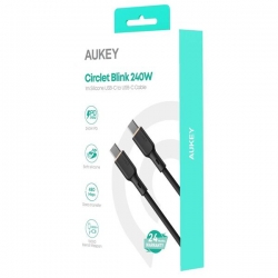 AUKEY CB-SCC241 KABEL USB-C 5A 240W 20V 1M SILICONE-603777