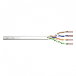 Kabel instalacyjny DIGITUS kat.5e, U/UTP, Eca, AWG24/1, PVC, 50m, szary