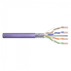 Kabel instalacyjny DIGITUS kat.6, F/UTP, Dca, AWG23/1, LSOH, 50m, fioletowy