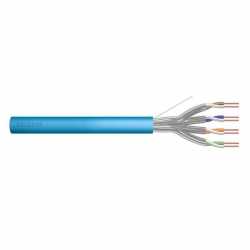 Kabel instalacyjny DIGITUS kat.6A, U/FTP, Dca, AWG 23/1, LSOH, 500m, niebieski, szpula