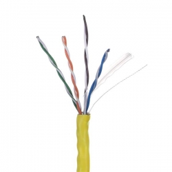 LANBERG KABEL UTP 1GB/S 305M DRUT CCA ŻÓŁTY LCU6-10CC-0305-Y-605097