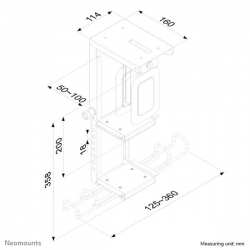 PC AKCESORIA DESK MOUNT 10KG CPU-D075BLACK/LK NEWSTAR-620205