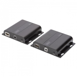 DIGITUS EXTENDER HDMI DO 120M PO CAT.5E/6 UTP LUB IP UHD 4K 30HZ HDCP 1.4 Z AUDIO (ZESTAW) DS-55122