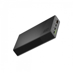 GREEN CELL POWERBANK POWERPLAY 20S CZARNY 20000MAH 22,5W 3X USB-C PD 1X USB-A