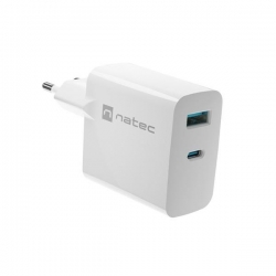 NATEC ŁADOWARKA RIBERA GAN 1X USB-A + 1X USB-C 65W BIAŁA NUC-2144-622836