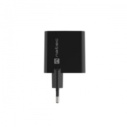 NATEC ŁADOWARKA NATEC RIBERA GAN 1X USB-A + 1X USB-C 65W CZARNA NUC-2145-623052