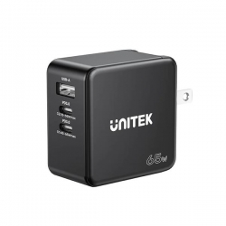 UNITEK ŁADOWARKA GAN, PD 65W 2X USB-C, USB-A-623140