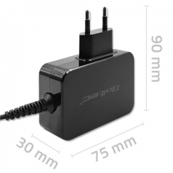 QOLTEC ŁADOWARKA GAN POWER PRO | 1XUSB-C | 45W | 5-20V | 2.25-3A | CZARNA-623232