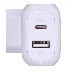 BELKIN PODWÓJNA ŁADOWARKA SIECIOWA USB-C USB-A 42W-623309