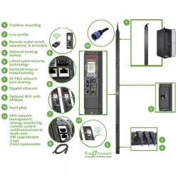 APC RACK PDU 9000 SWITCHED ZEROU/32A 230V C13 C19-624337