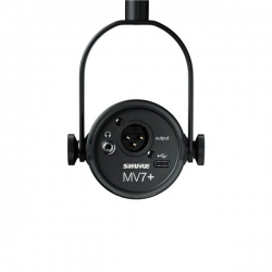 Shure MV7+-K - Mikrofon lektorski/wokalny ze złączem XLR/USB-C Czarny-625512