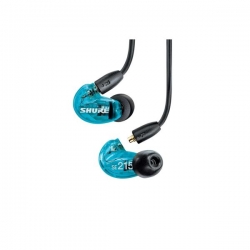 Shure SE215DYBL+UNI-EFS - Słuchawki douszne AONIC215 z pojedynczym przetwornikiem i kablem 3.5mm (niebieskie)-625789