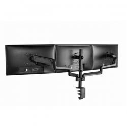 GEMBIRD BIURKOWE REGULOWANE RAMIĘ/UCHWYT NA 3 MONITORY 17-27, VESA 100X100MM, DO 7 KG-632063