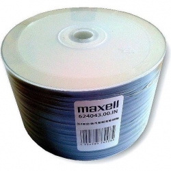 MAXELL CD-R 700MB, 50 szt. w opakowaniu SHRINK, prędkość zapisu 52X, 80 min. Płyty wysokiej jakości z możliwością nadruku, żywe kolory i trwałość zapi